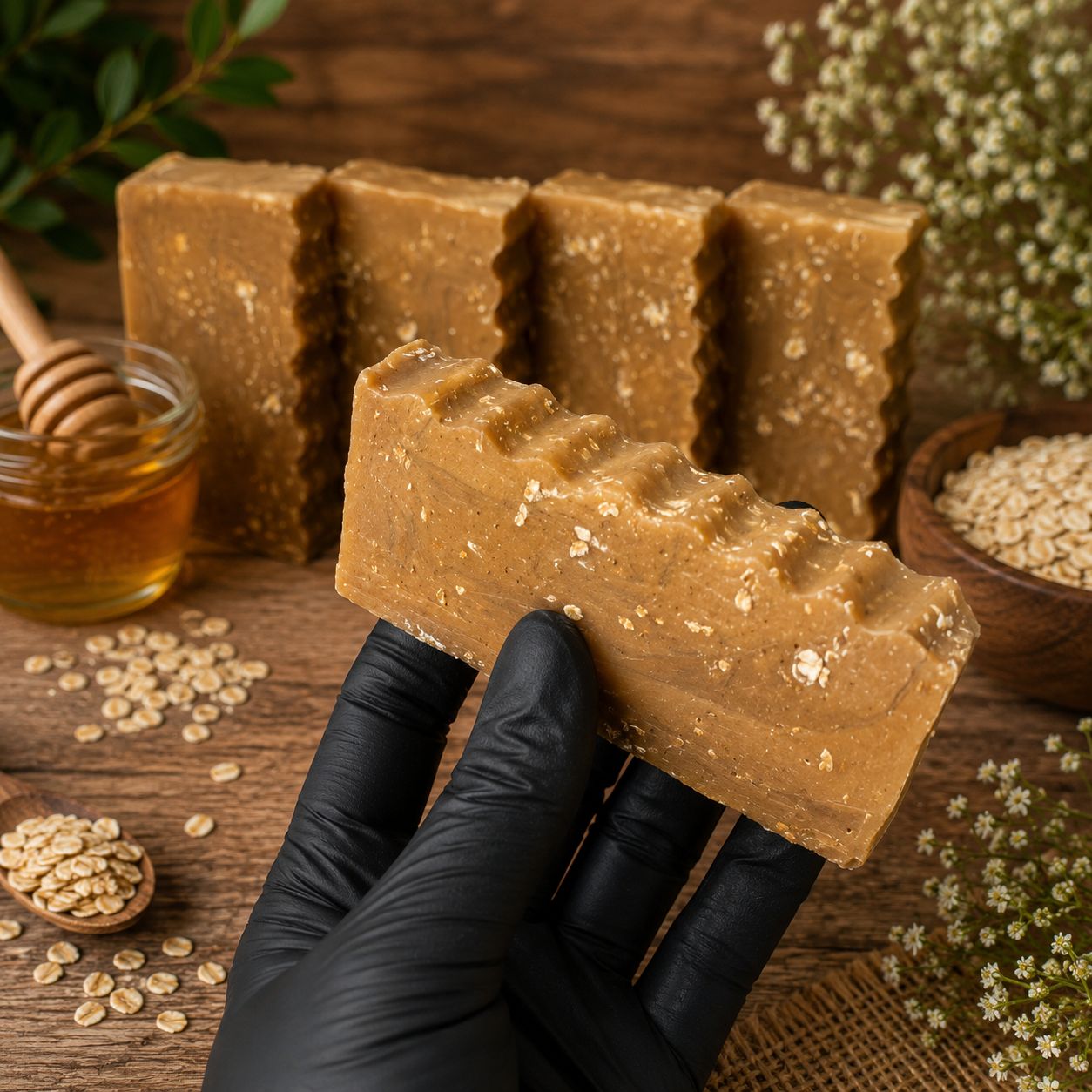 UNSCENTED: Honey and Oatmeal Handcrafted Gentle Conditioning Mini Soap