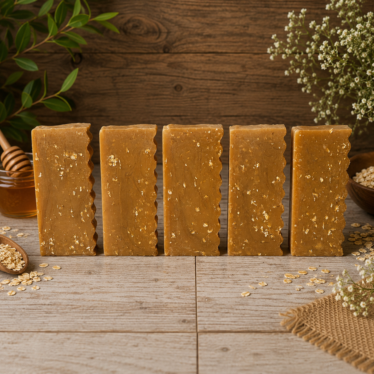 UNSCENTED: Honey and Oatmeal Handcrafted Gentle Conditioning Mini Soap