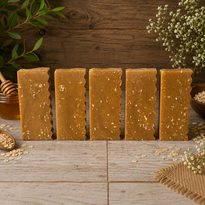 UNSCENTED: Honey and Oatmeal Handcrafted Gentle Conditioning Mini Soap