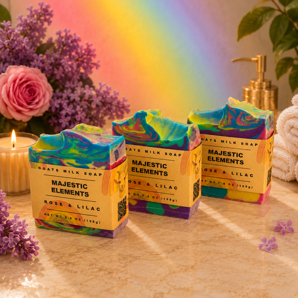 PRIDE: Lilac Rose Handcrafted Goats Milk Soap