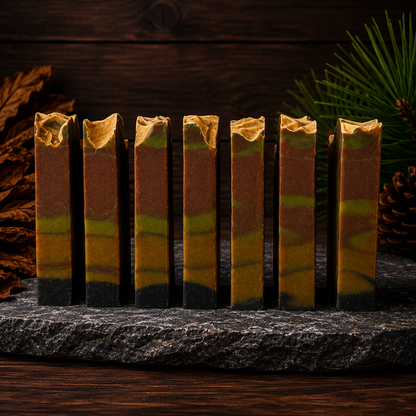 Sweet Tobacco Pine Handmade Beef Tallow and Milk Masculine Mini Soap (Trial Size)