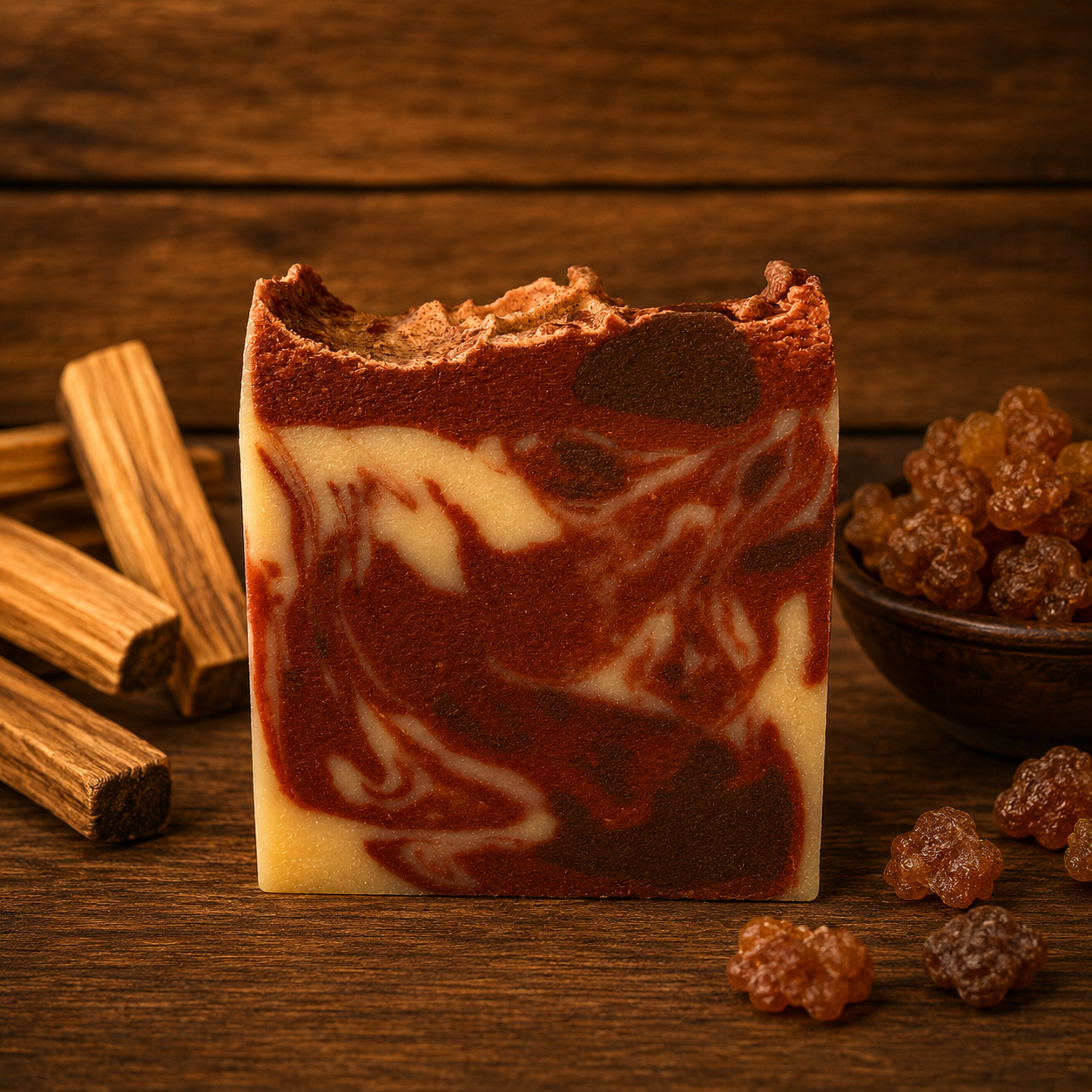 PALO SANTO: Babassu Oil and Tallow Handmade Masculine Premium Soap