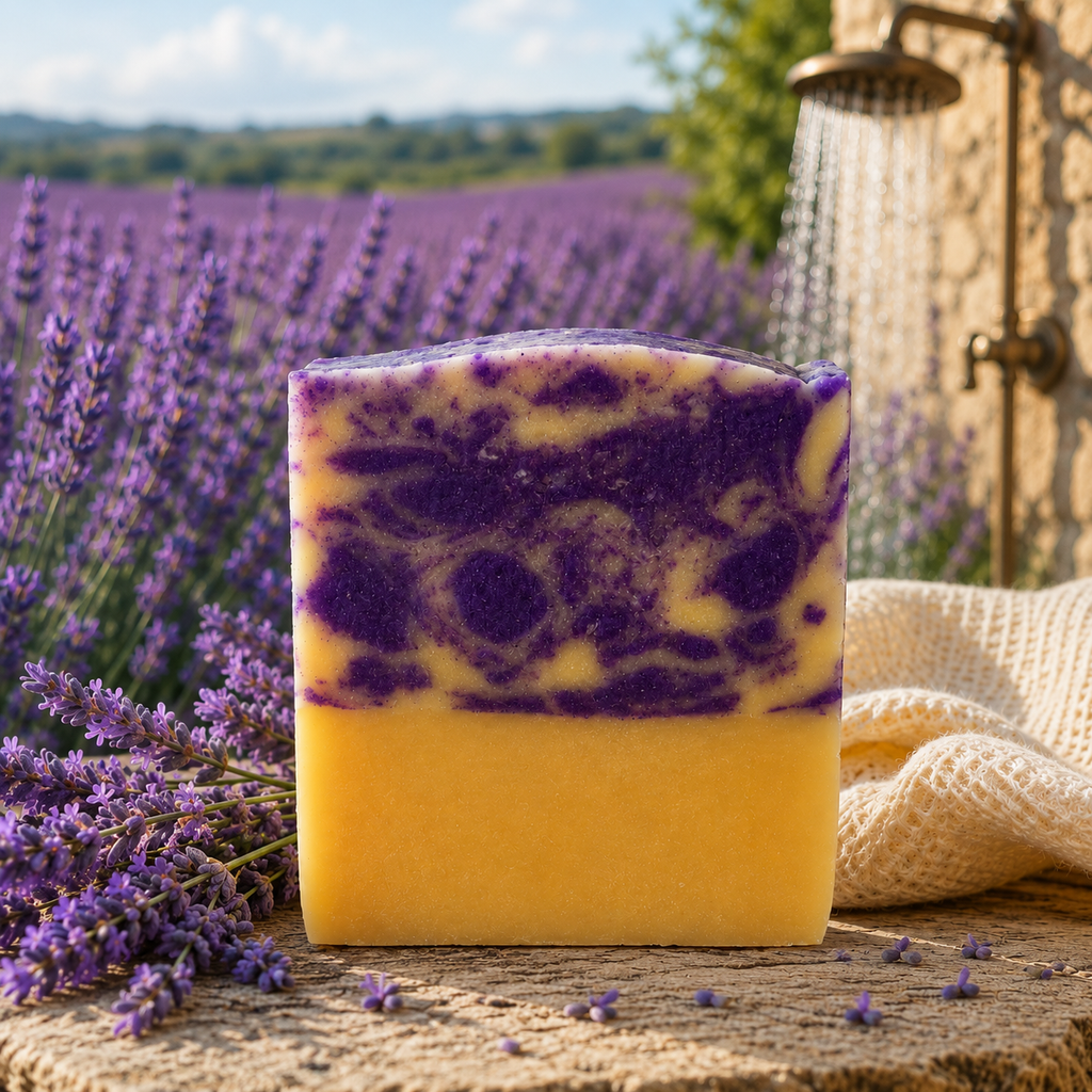 Lavender Goats Milk Handcrafted Rustic Tallow Soap