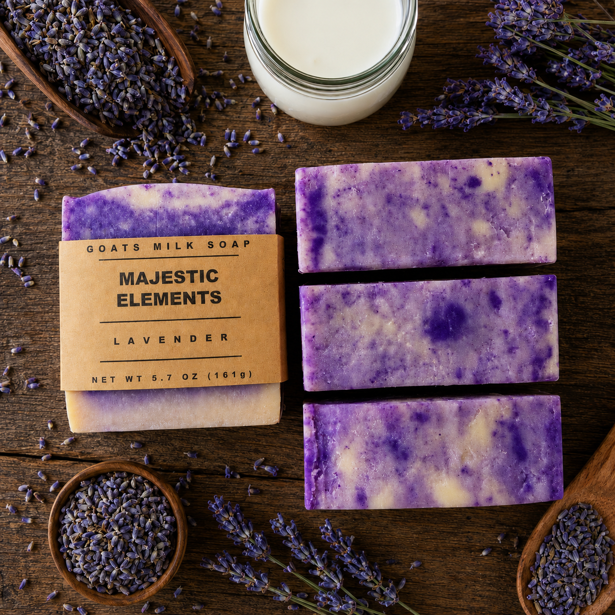 RUSTIC LAVENDER: Goats Milk and Tallow Handcrafted Soap