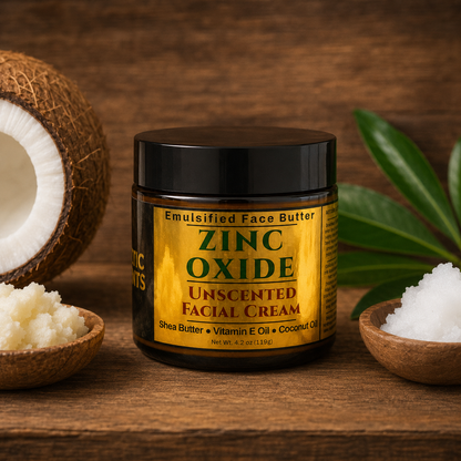 ZINC OXIDE: Handmade Unscented Facial Butter / Face Cream