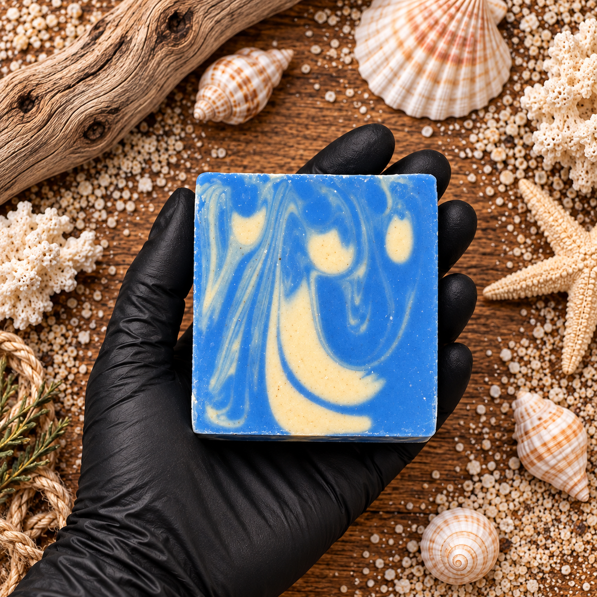 OCEAN BREEZE: Exfoliating Handmade Beef Tallow Soap