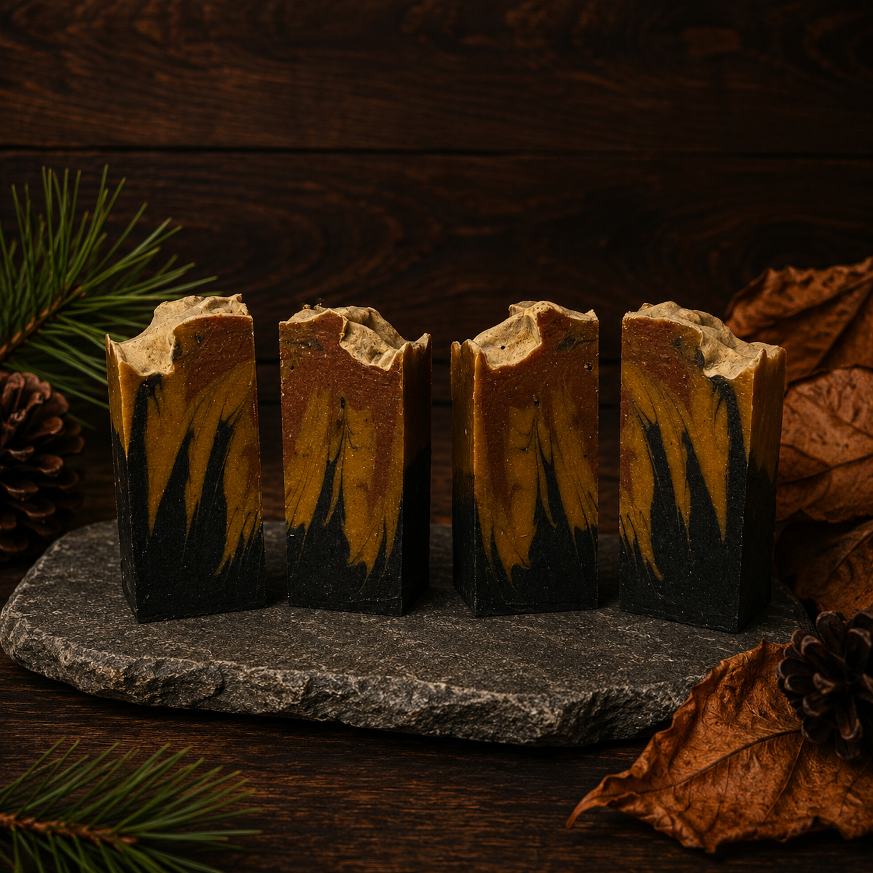 Sweet Tobacco Pine Handmade Beef Tallow and Milk Masculine Cleansing Sample Soap