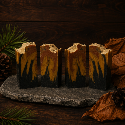 Sweet Tobacco Pine Handmade Beef Tallow and Milk Masculine Cleansing Sample Soap