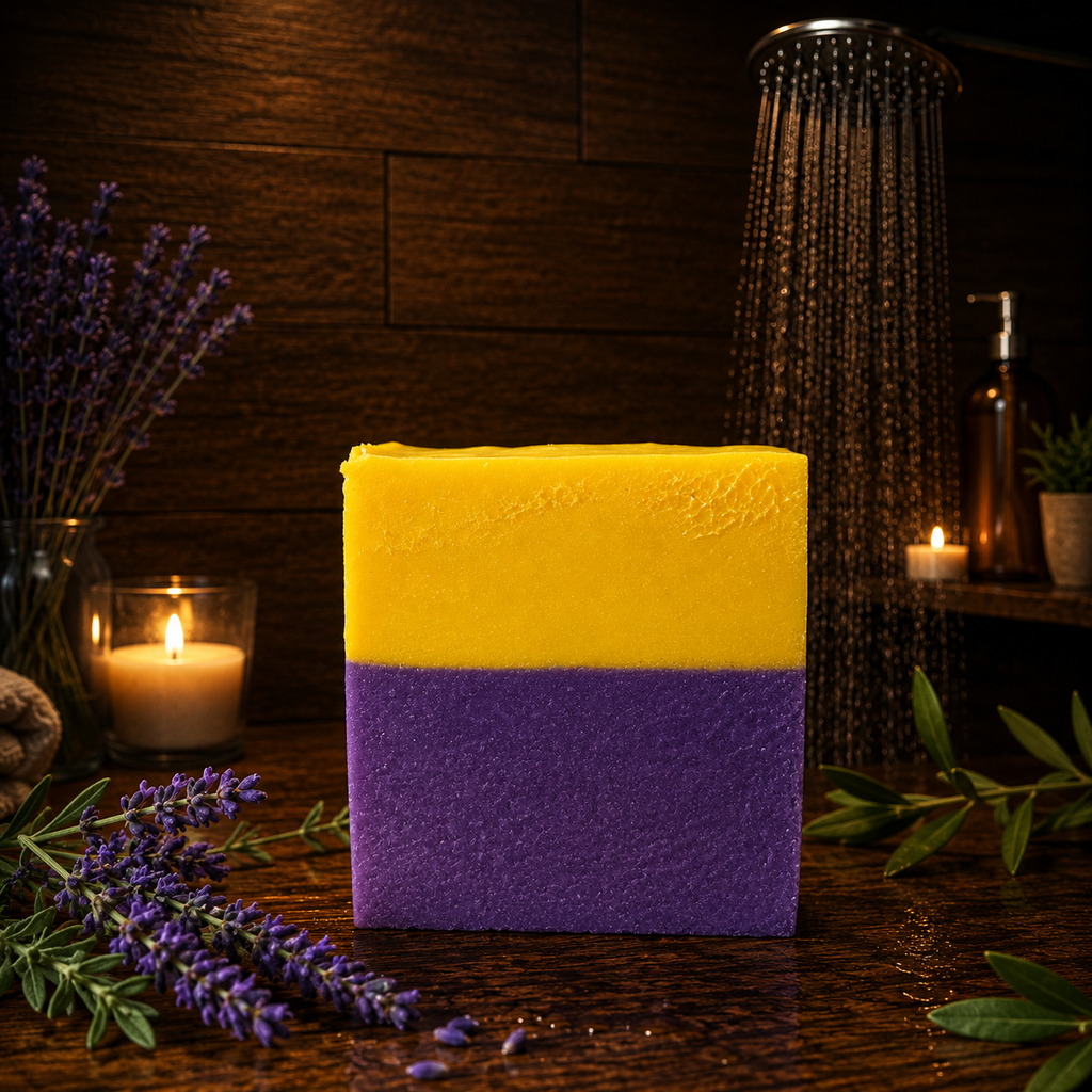 Lemon Lavender Handmade Beef Tallow Soap