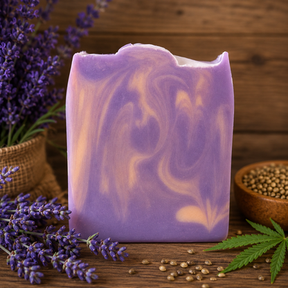 LAVENDER: Hemp Seed + Tallow Handmade Soap