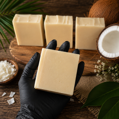 COCONUT: 100% Plant-Based Oils Coconut Milk Handmade Vegan Artisan Soap