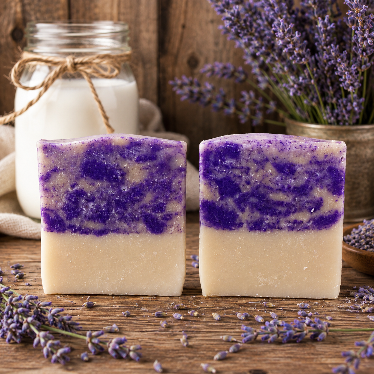 RUSTIC LAVENDER: Goats Milk and Tallow Handcrafted Soap
