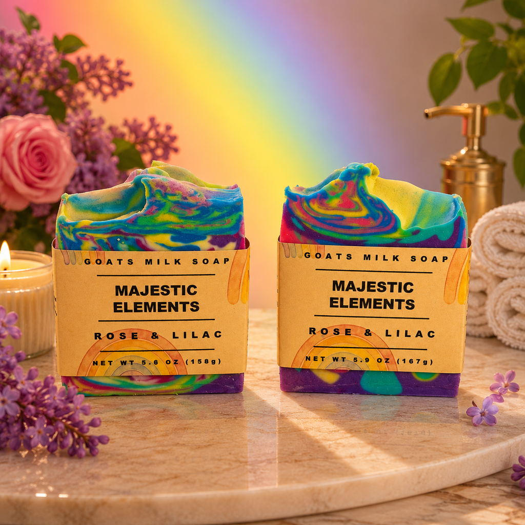PRIDE: Lilac Rose Handcrafted Goats Milk Soap