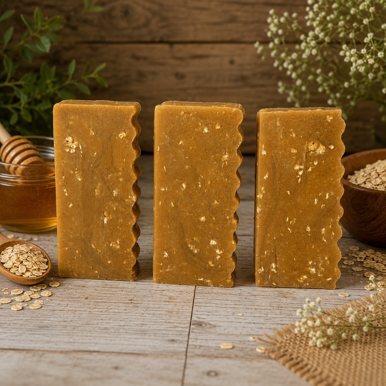 UNSCENTED: Honey and Oatmeal Handcrafted Gentle Conditioning Mini Soap