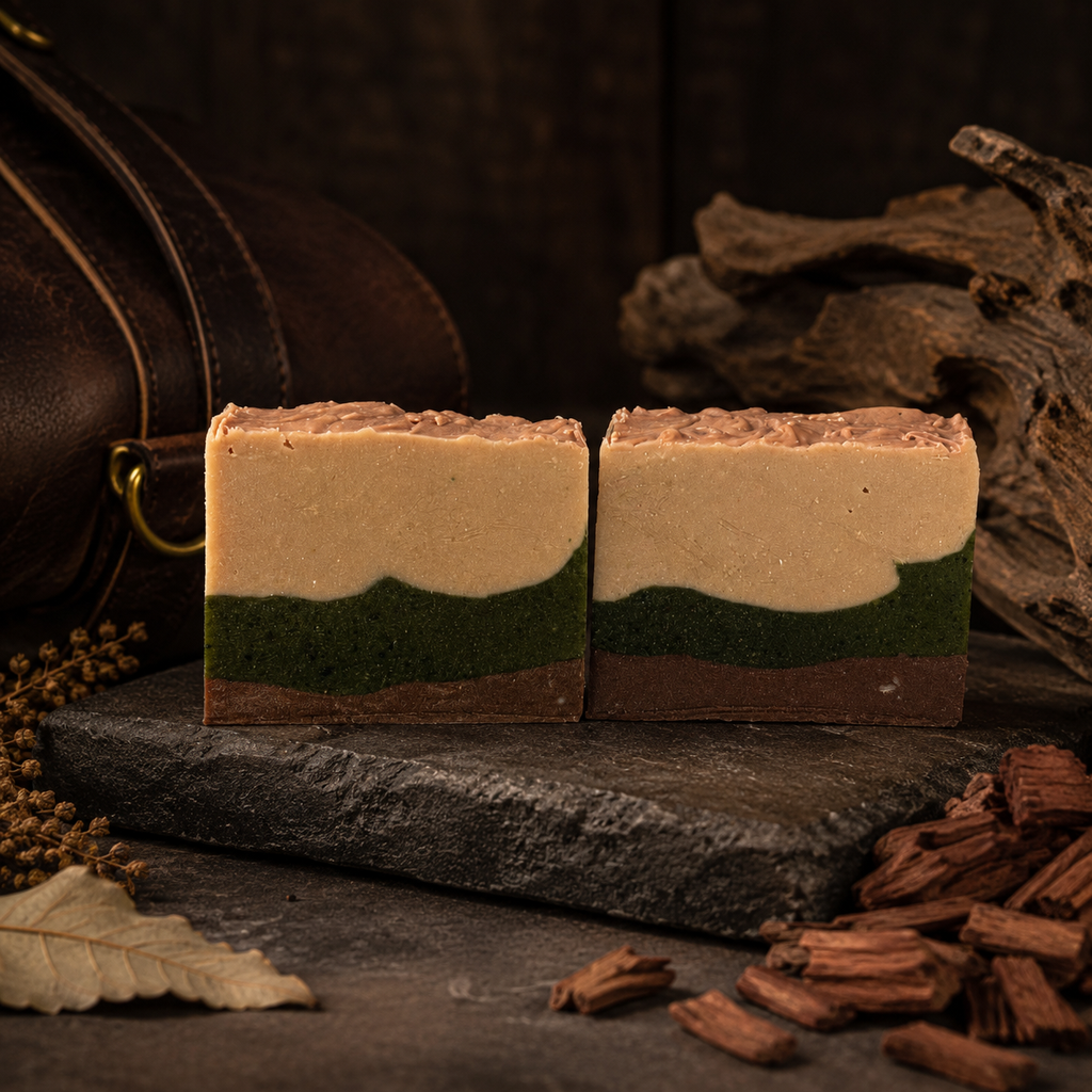 Leather Handmade Masculine Milk and Tallow Soap