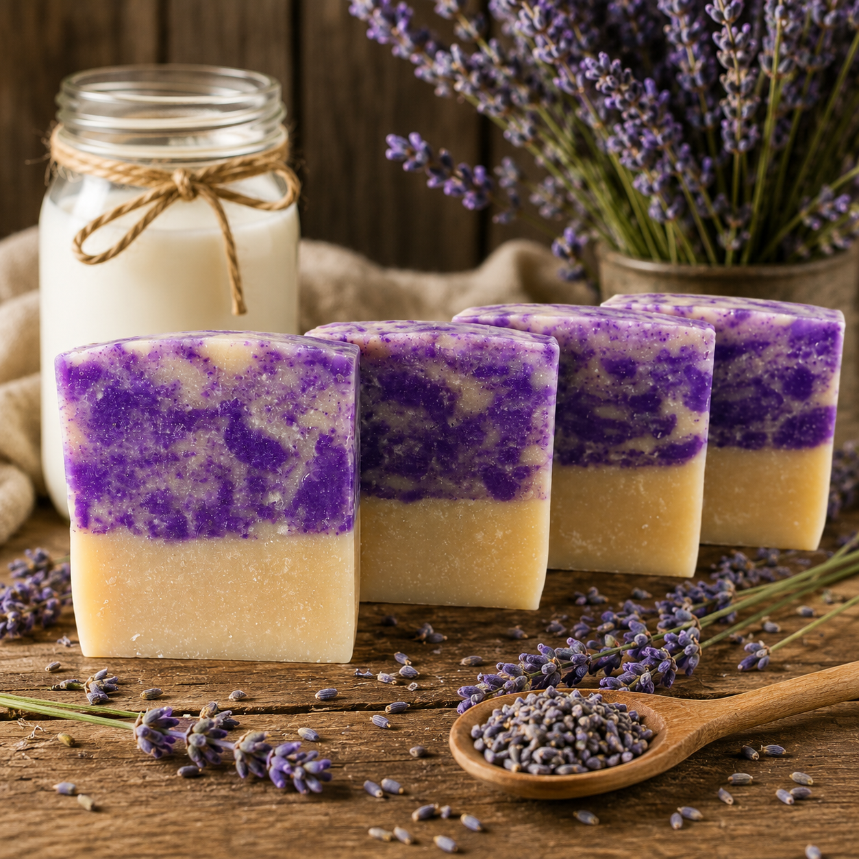 RUSTIC LAVENDER: Goats Milk and Tallow Handcrafted Soap