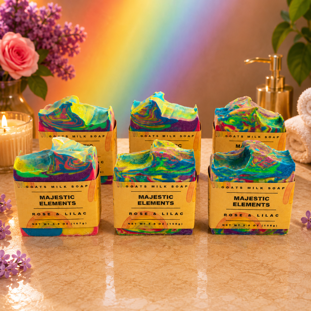 PRIDE: Lilac Rose Handcrafted Goats Milk Soap