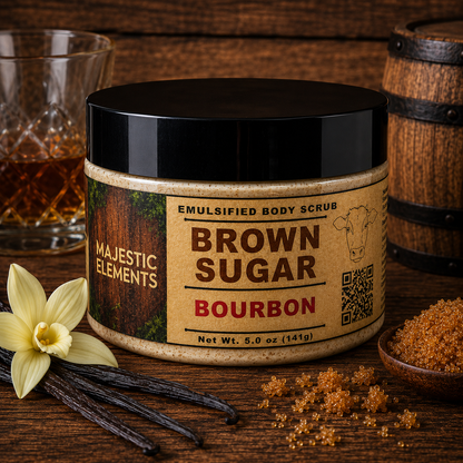 BOURBON: Beef Tallow Handmade Masculine Body Scrub