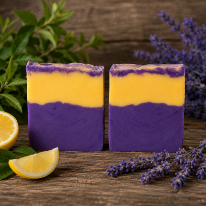Lemon Lavender Handmade Beef Tallow Soap