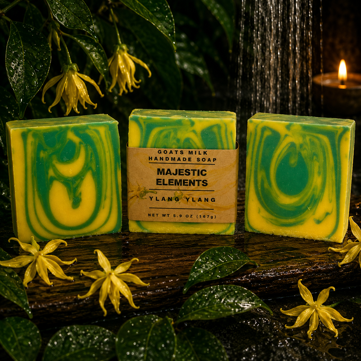 Ylang Ylang Handmade Goats Milk and Lard Soap