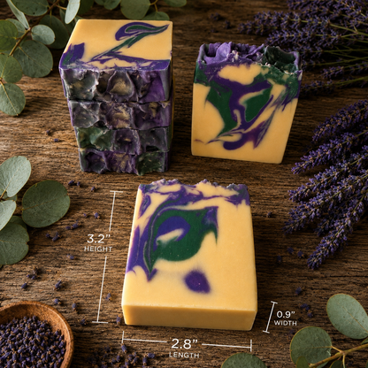 LAVENDER EUCALYPTUS: Handmade Plant-Based Vegan Soap