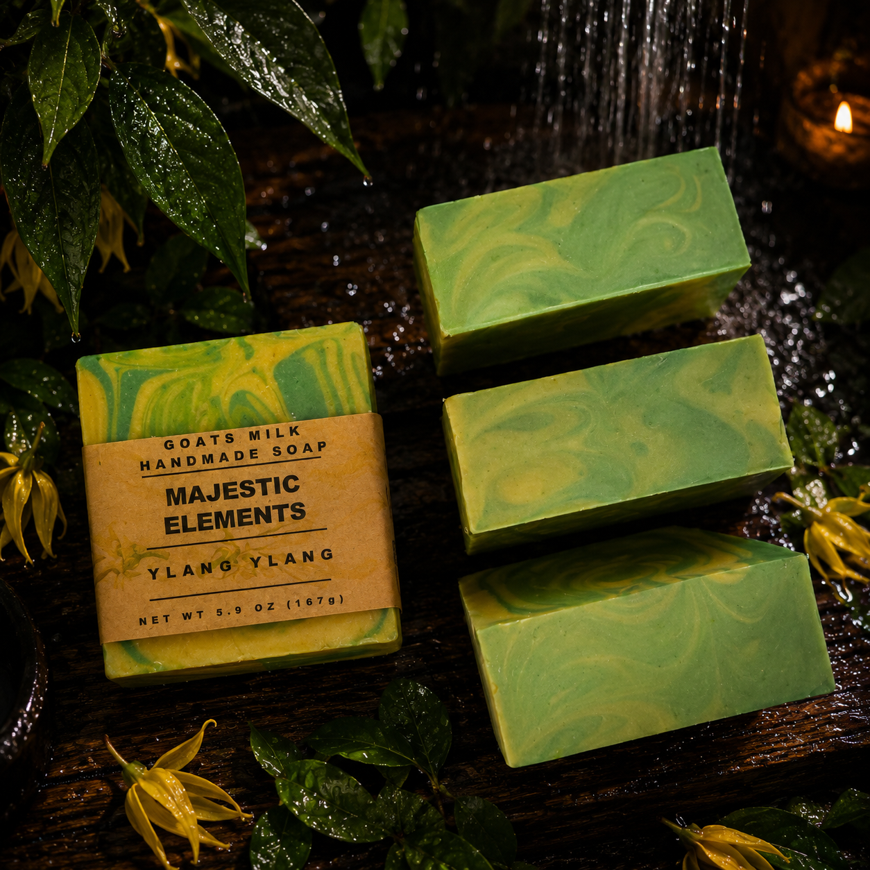 Ylang Ylang Handmade Goats Milk and Lard Soap