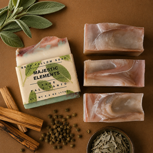 Sage Palo Santo Handcrafted Beef Tallow Soap