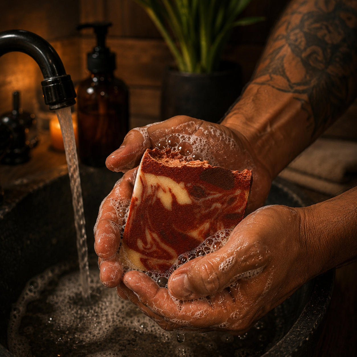 PALO SANTO: Babassu Oil and Tallow Handmade Masculine Premium Soap