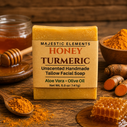 HONEY TURMERIC: Unscented Facial Soap