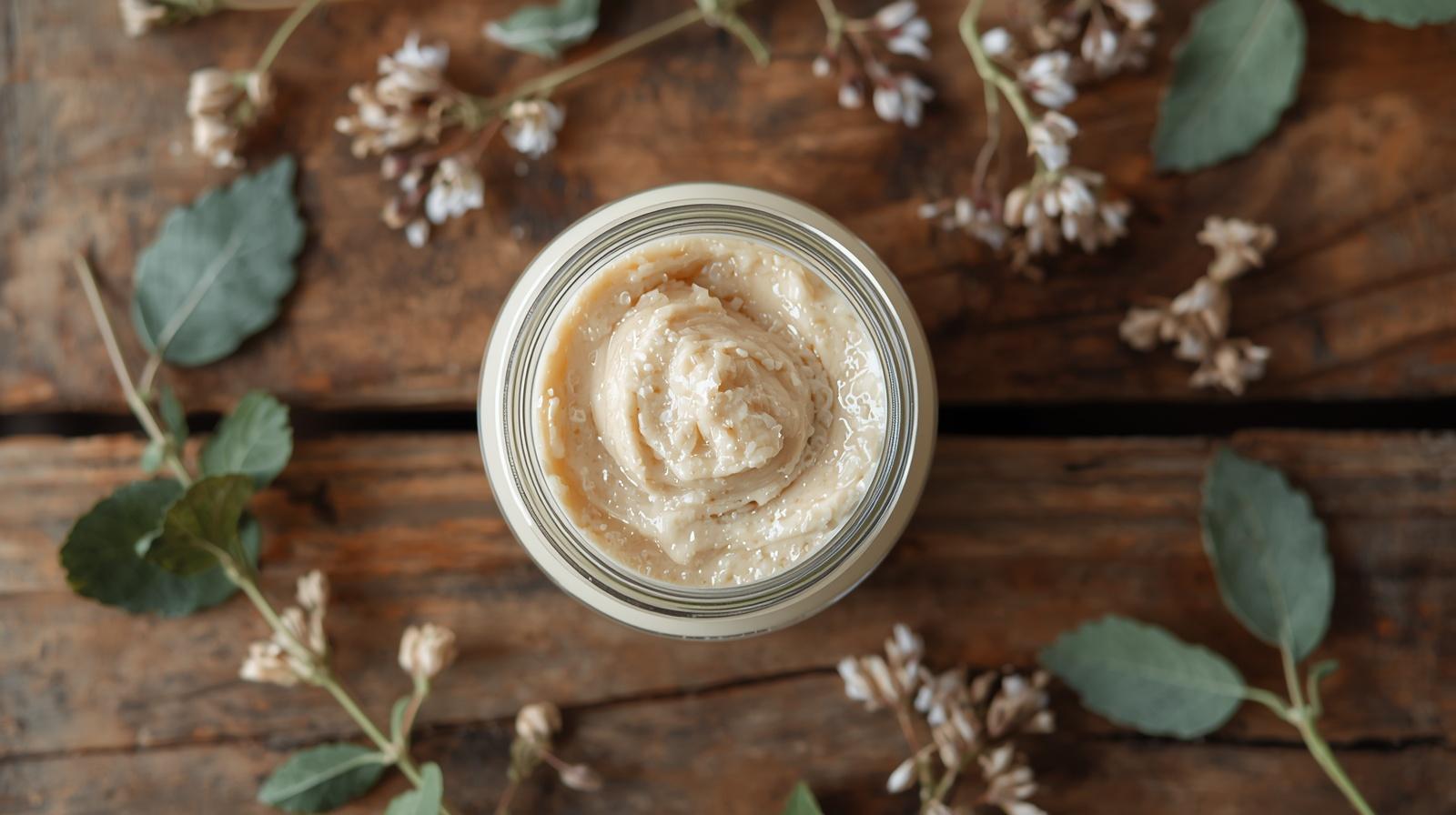 Unscented Emulsified Beef Tallow Handmade Sugar Scrub Body Scrub